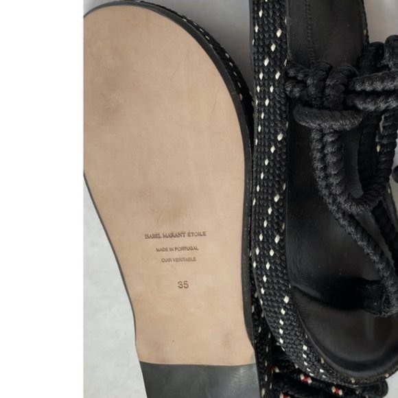 NWT ISABEL MARANT Flat Rope Sandals - Picture 7 of 8